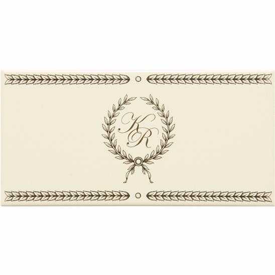 Monogram Single Laudatory Wreath Border