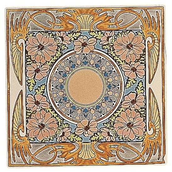 Evening Reverie Single Floral Tile